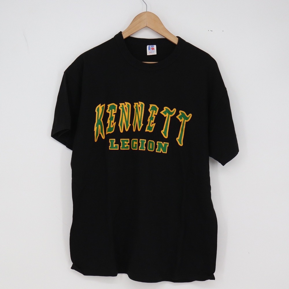 Kennett Legion T-Shirt Mens L Black Baseball American Legion Russell Athletic EX
